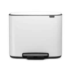 Bo pedal bin 36 l, white