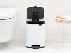 Bo pedal bin 7 L, White