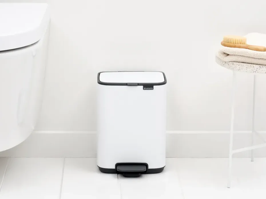 Bo pedal bin 4 L, White