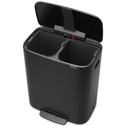 Bo pedal bin 2x30 L, black