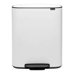 Bo pedal bin 2x30 L, White