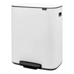 Bo pedal bin 2x30 L, White