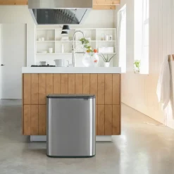 Bo touch bin 60 L, Matte brushed steel
