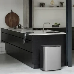Bo touch bin 60 L, Matte brushed steel