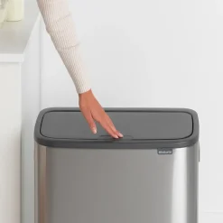 Bo touch bin 60 L, Matte brushed steel