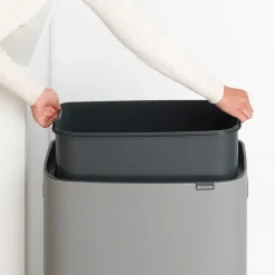 Bo touch bin 60 L, Mineral concrete grey