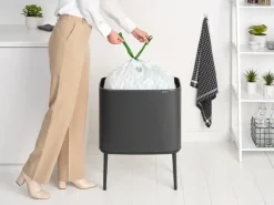 Bo touch bin 36 litre, Confident grey