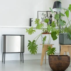 Bo touch bin 11+23 litre, matte stainless steel