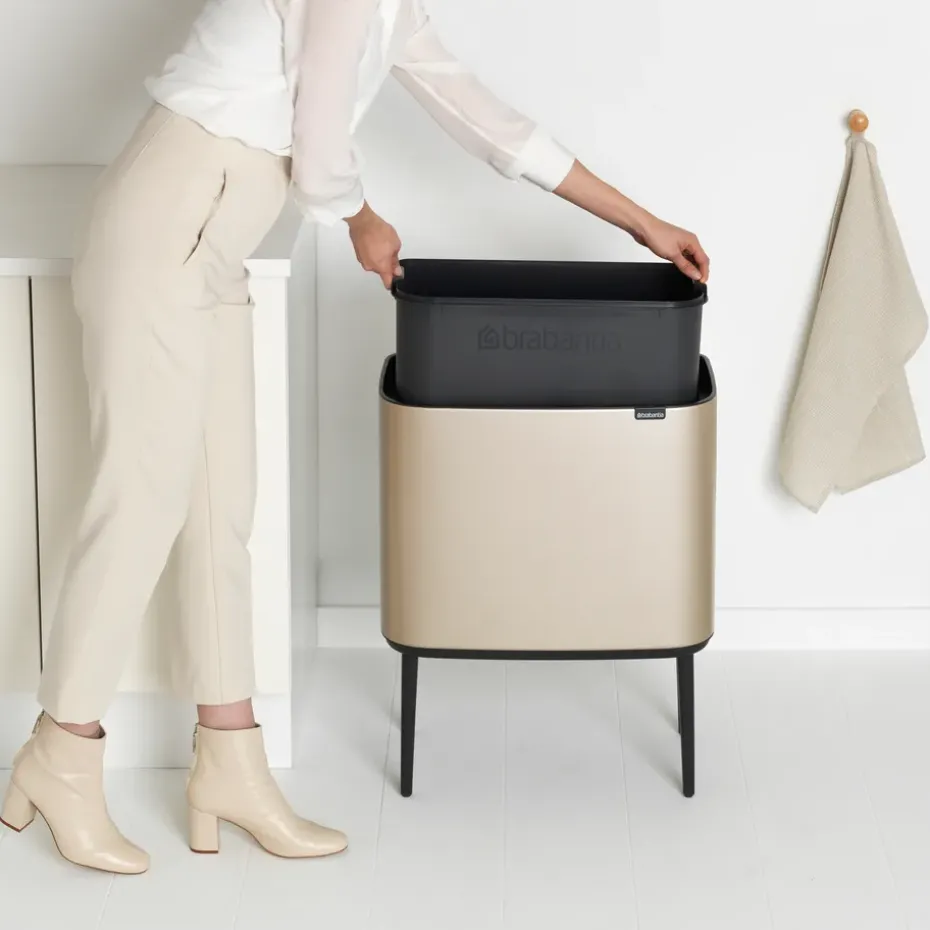 Bo touch bin 36 litre, Metallic Gold