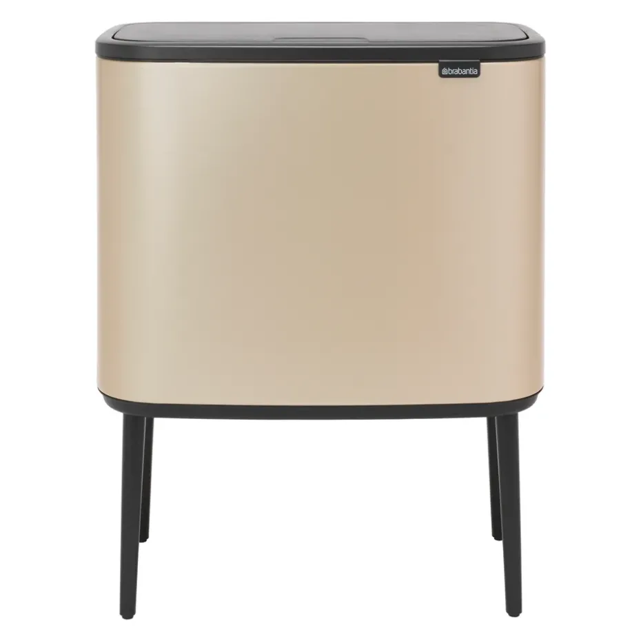 Bo touch bin 11+23 litre, Metallic Gold