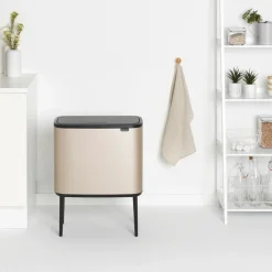 Bo touch bin 11+23 litre, Metallic Gold