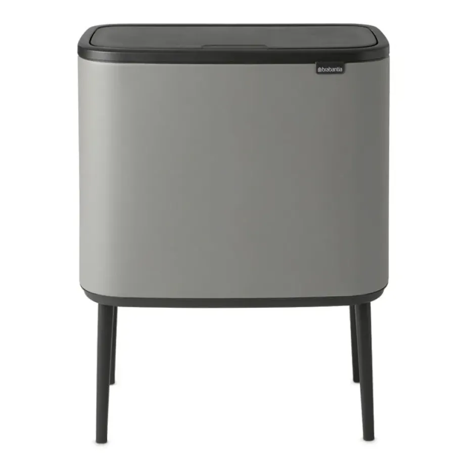 Bo touch bin 36 litre, Mineral concrete grey