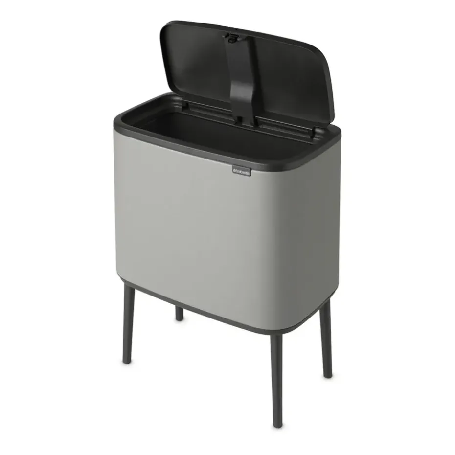 Bo touch bin 36 litre, Mineral concrete grey
