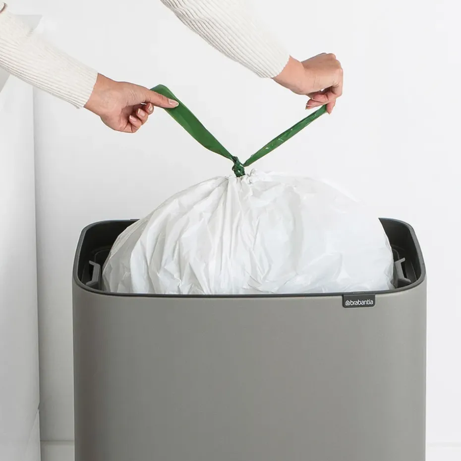 Bo touch bin 36 litre, Mineral concrete grey