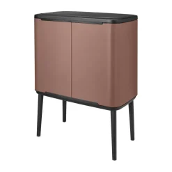 Bo touch bin 11+23 litre, Satin taupe