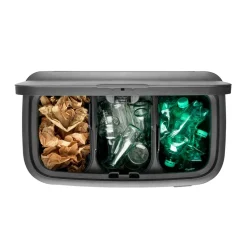 Bo touch bin 3 x 11 litre, Metallic Gold