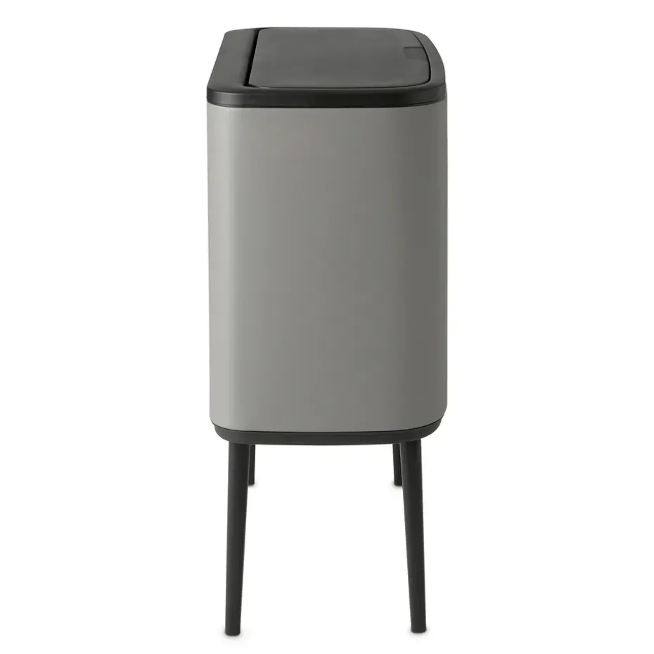 Bo touch bin 3 x 11 litre, Mineral concrete grey