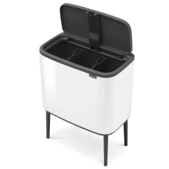 Bo touch bin 3 x 11 litre, white