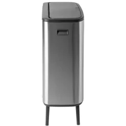 Bo touch bin high 60 L, Matte brushed steel