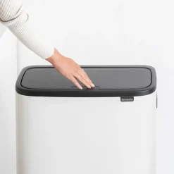 Bo touch bin high 60 L, White