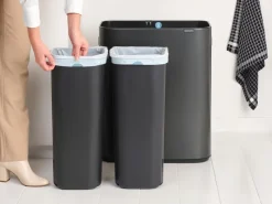 Bo touch bin 2x30 L, Confident grey