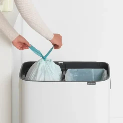 Bo touch bin 2x30 L, White