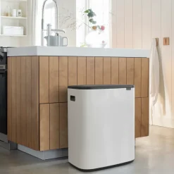 Bo touch bin 2x30 L, White