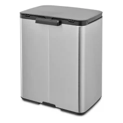 Bo waste bin 12 L, Brushed steel - matte
