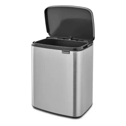 Bo waste bin 12 L, Brushed steel - matte