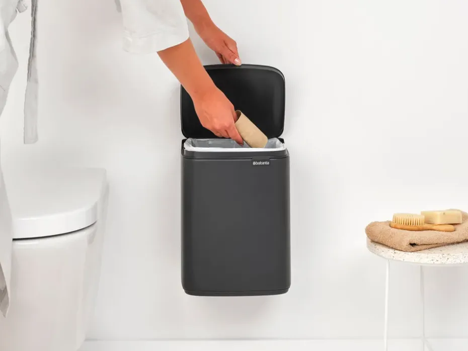 Bo waste bin 7 L, Mineral infinite grey