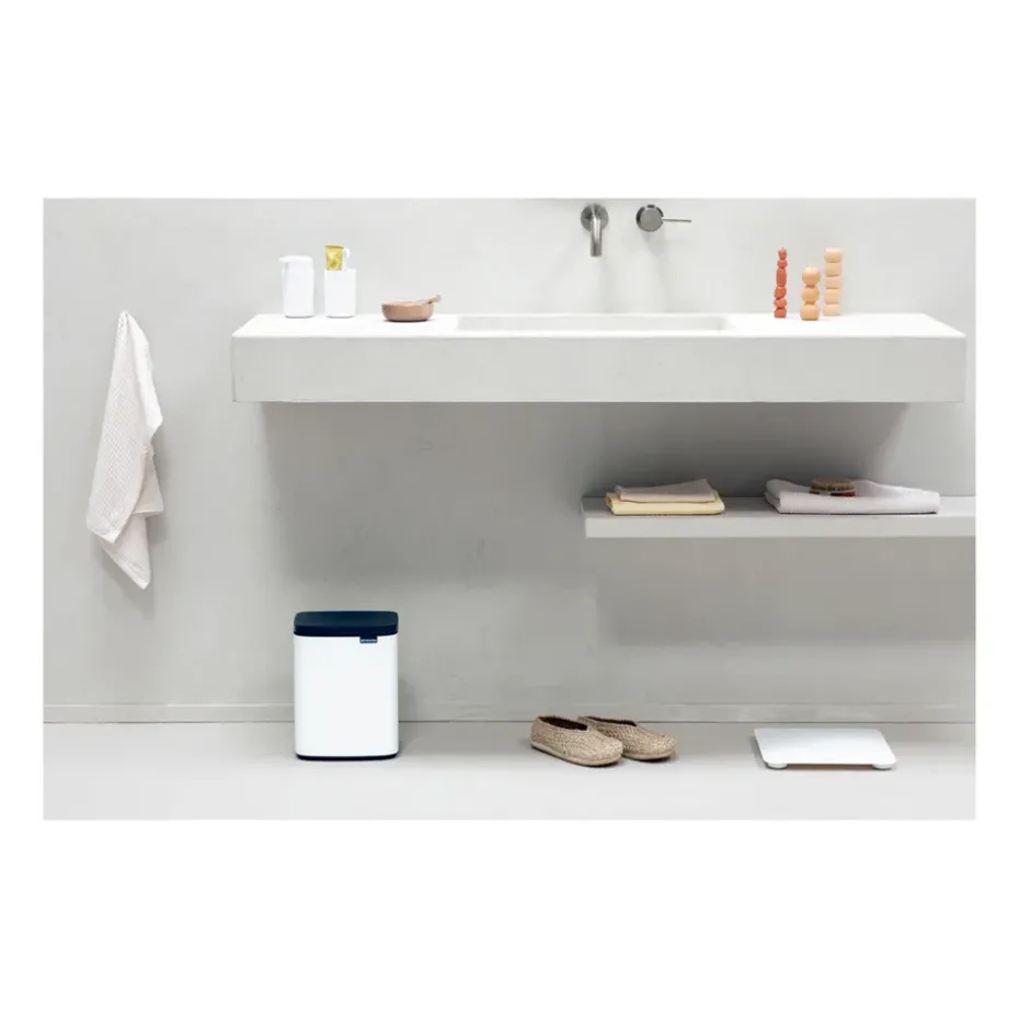 Bo waste bin 7 L, White