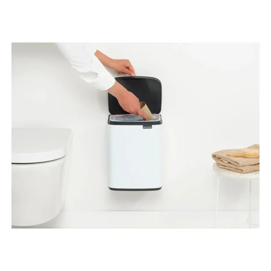Bo waste bin 7 L, White