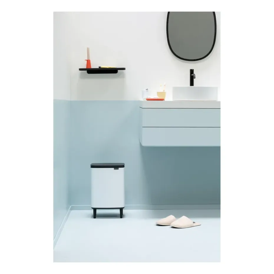 Bo waste bin high 12 L, White
