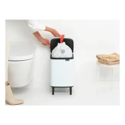 Bo waste bin high 7 L, White