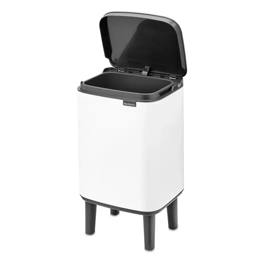Bo waste bin high 4 L, White