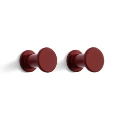 Bolt hook 2-pack Ø2.8 cm, Red