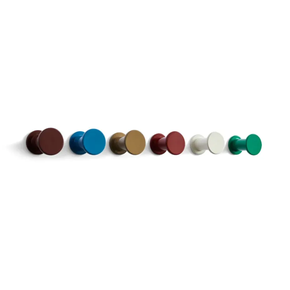 Bolt hook 2-pack Ø2.8 cm, Red