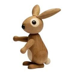 Bonnie rabbit decoration 12.5 cm, Oak