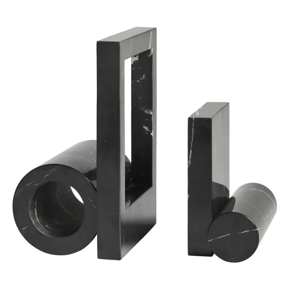 Booknd book support marble, Black