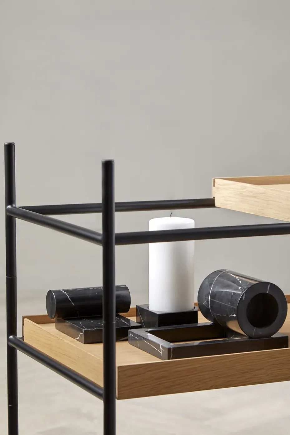 Booknd book support marble, Black