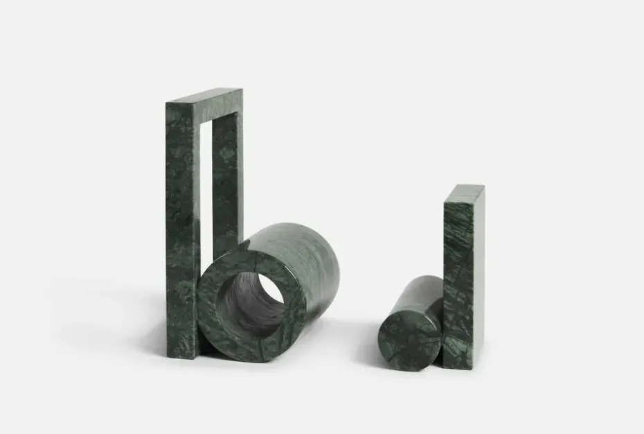 Booknd book support marble, Green