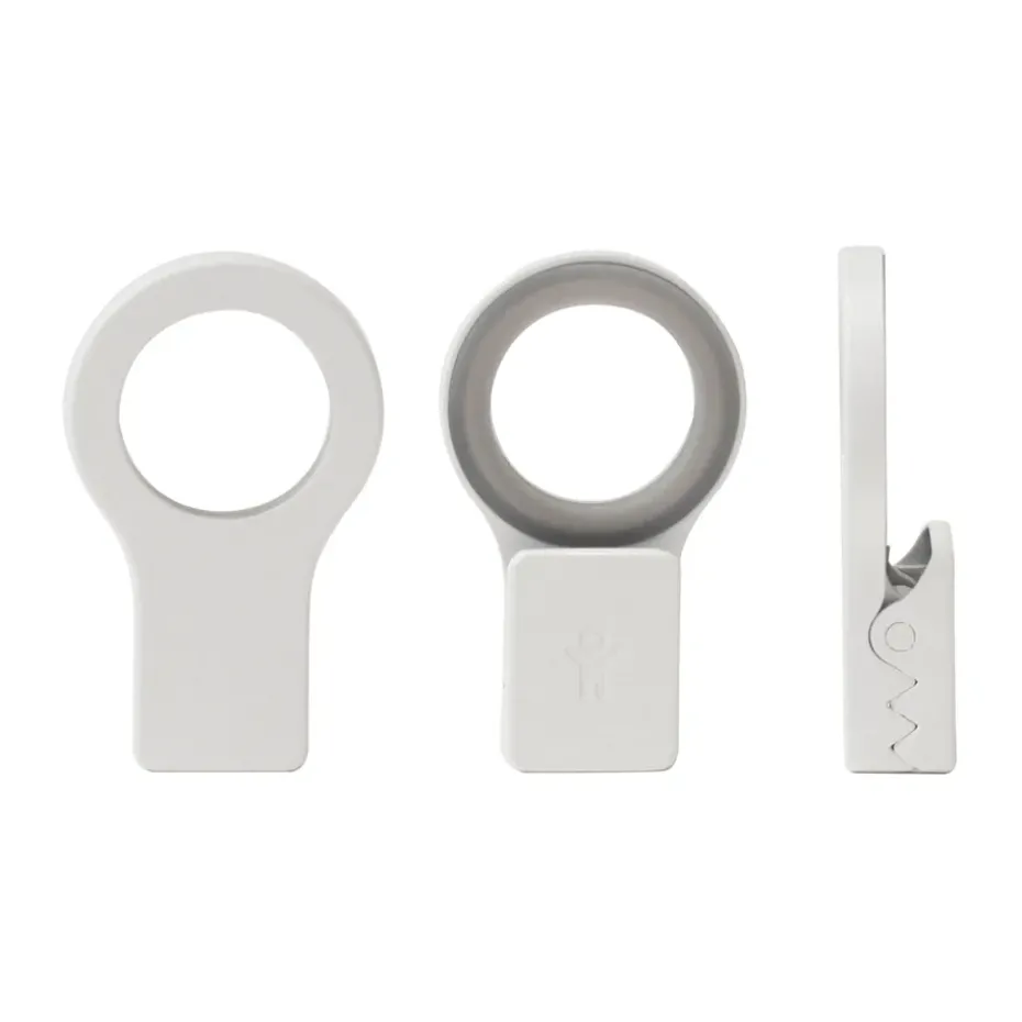 Bosign Loop clips for kitchen towel 2-pack, White