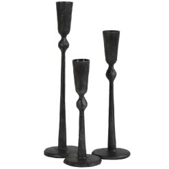 Boule candle sticks black, Large