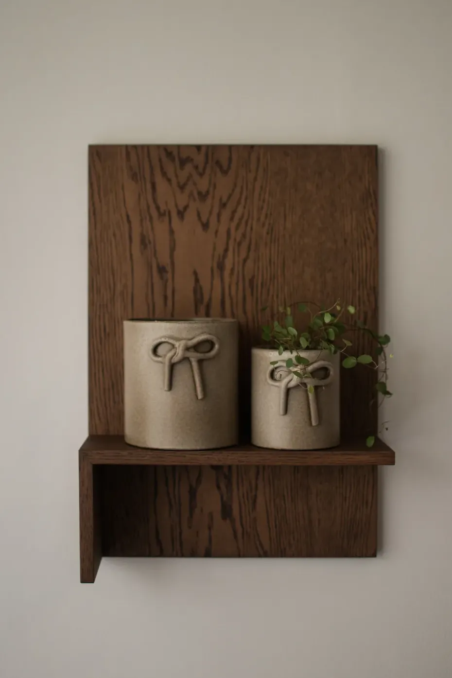 Bow pot Ø14 cm, Beige