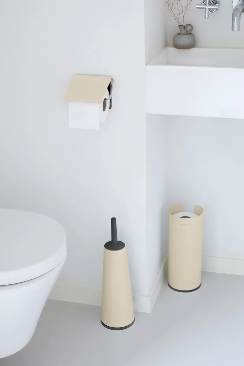 Brabantia ReNew bathroom accessories 3-pieces, Soft Beige