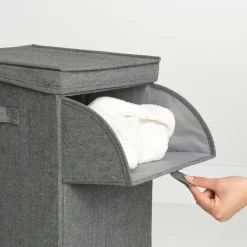 Brabantia stackable laundry basket 35 l., dark grey