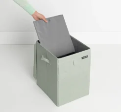Brabantia stackable laundry basket 35 l., green