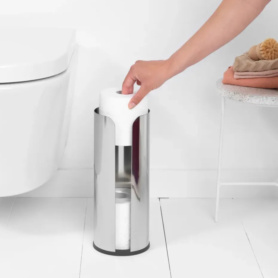 Brabantia toilet paper holder 3 rolls, brilliant steel