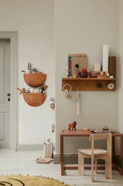 Braided wall basket 2-pack, Natural
