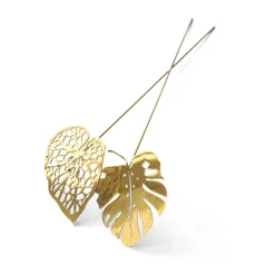 Brass leaves decoration 2-pack, Water